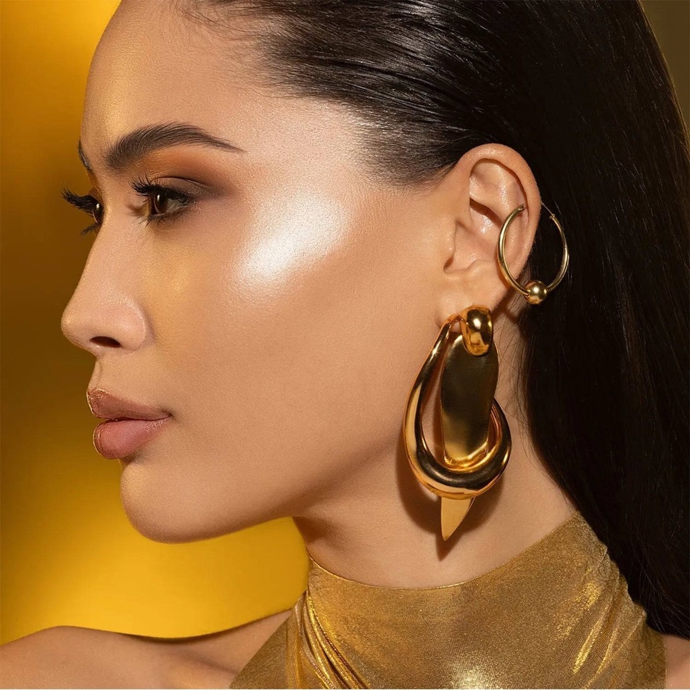 Natasha Denona NIB Golden Highlighter Trio Palette - Pearl/SunGlow/Bronze - Picture 4 of 7
